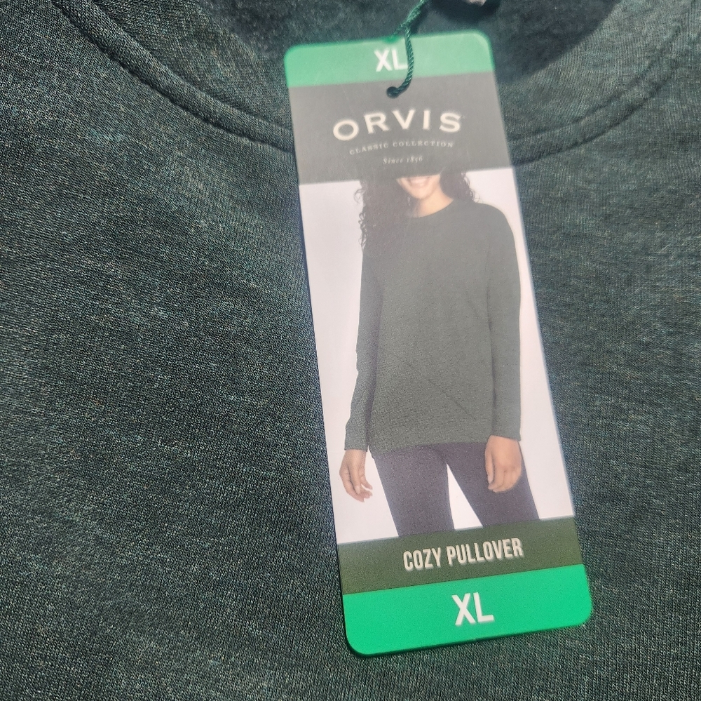 Orvis Green Crew Neck Sweater